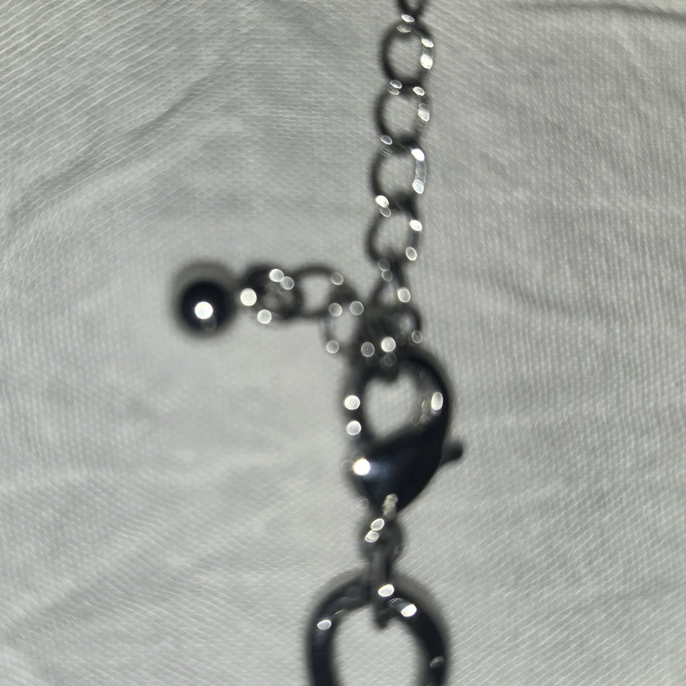 Silver and Purple Floral Statement Necklace - Picture 5 of 5